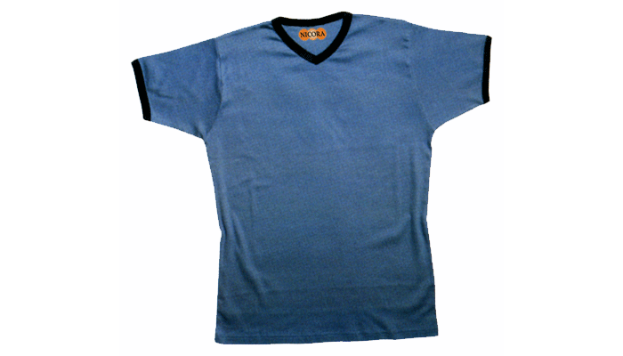 Contrast V-neck T-Shirt